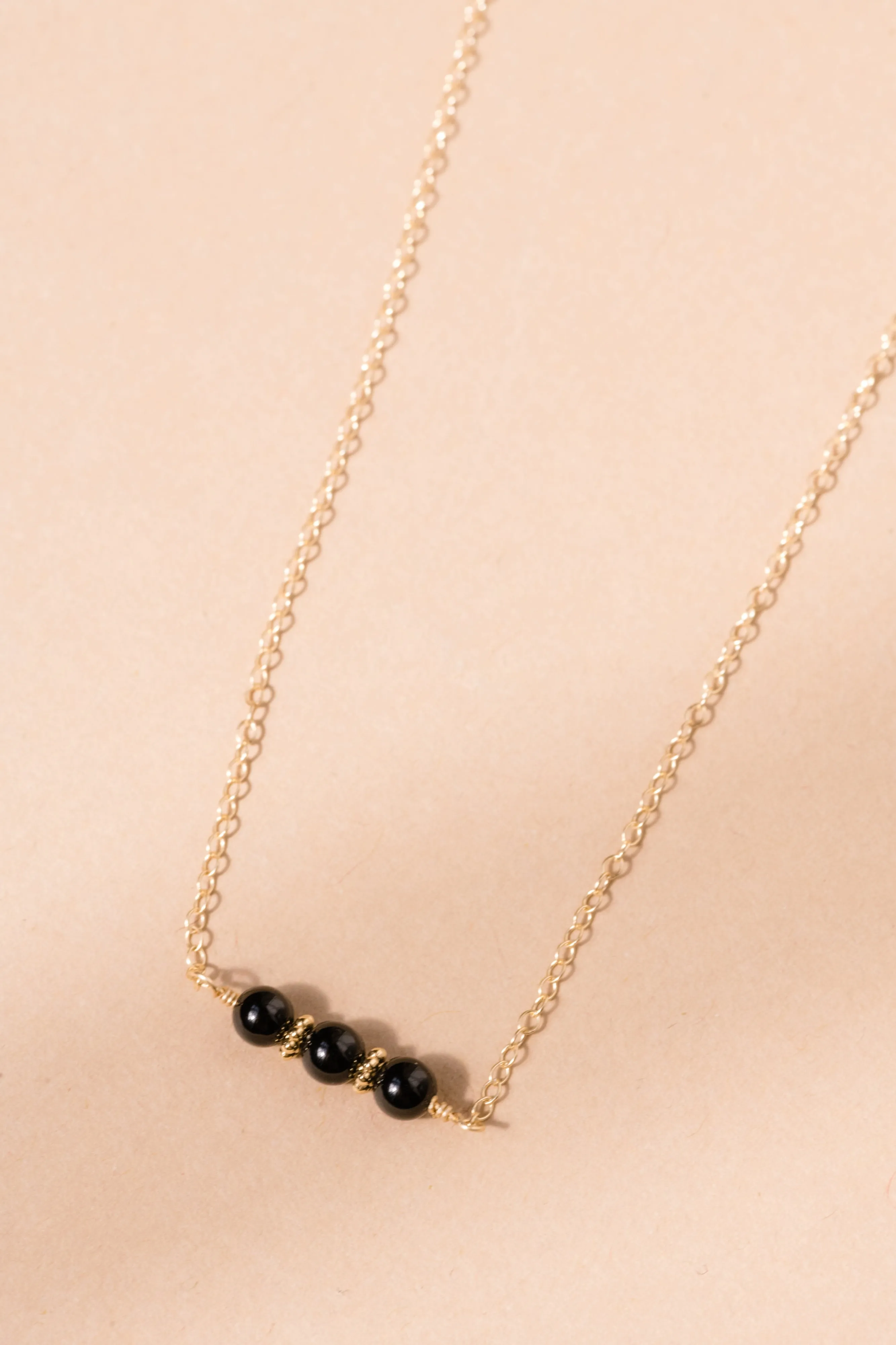 Onyx Trio Necklace