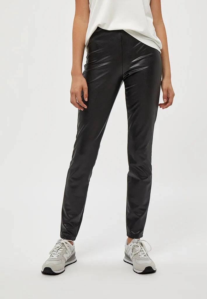 PCLinette PU Leggings - Black