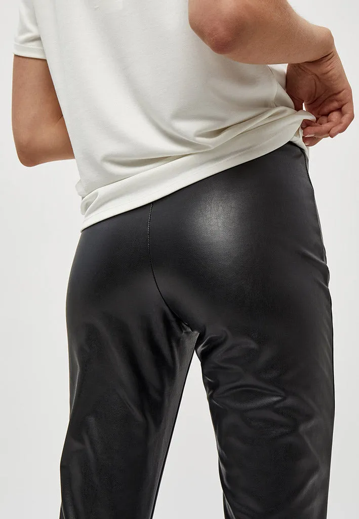 PCLinette PU Leggings - Black