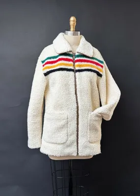 Pendleton Glacier Sunset Stripe Sherpa Fleece Coat (S)