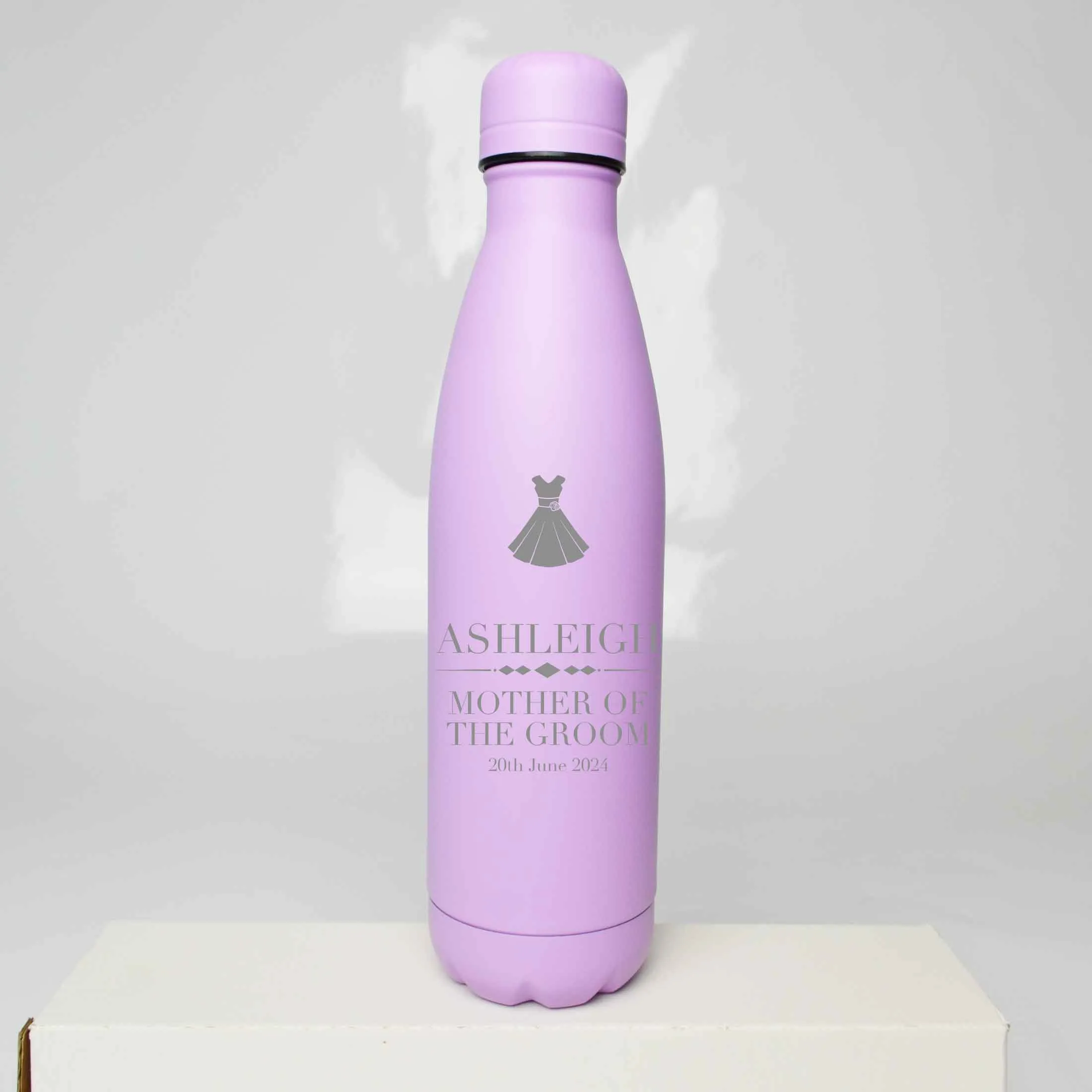 Personalised Wedding Dress Engraved Thermos Bottle 500ml
