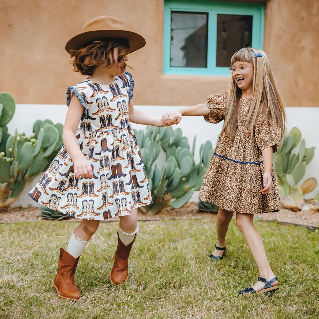 Pink Chicken Girls Nell Dress - Cowboy Boots