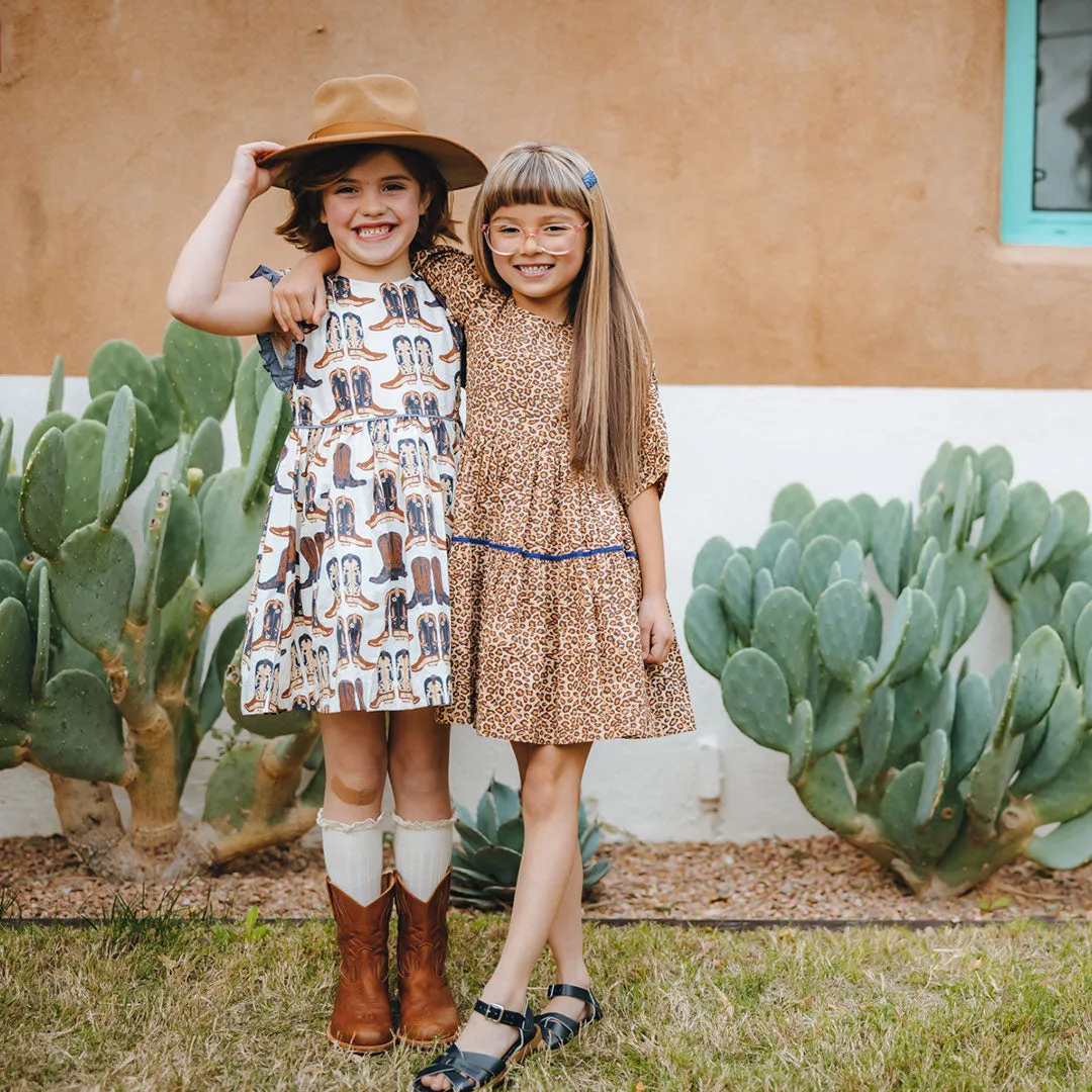 Pink Chicken Girls Nell Dress - Cowboy Boots