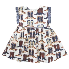 Pink Chicken Girls Nell Dress - Cowboy Boots