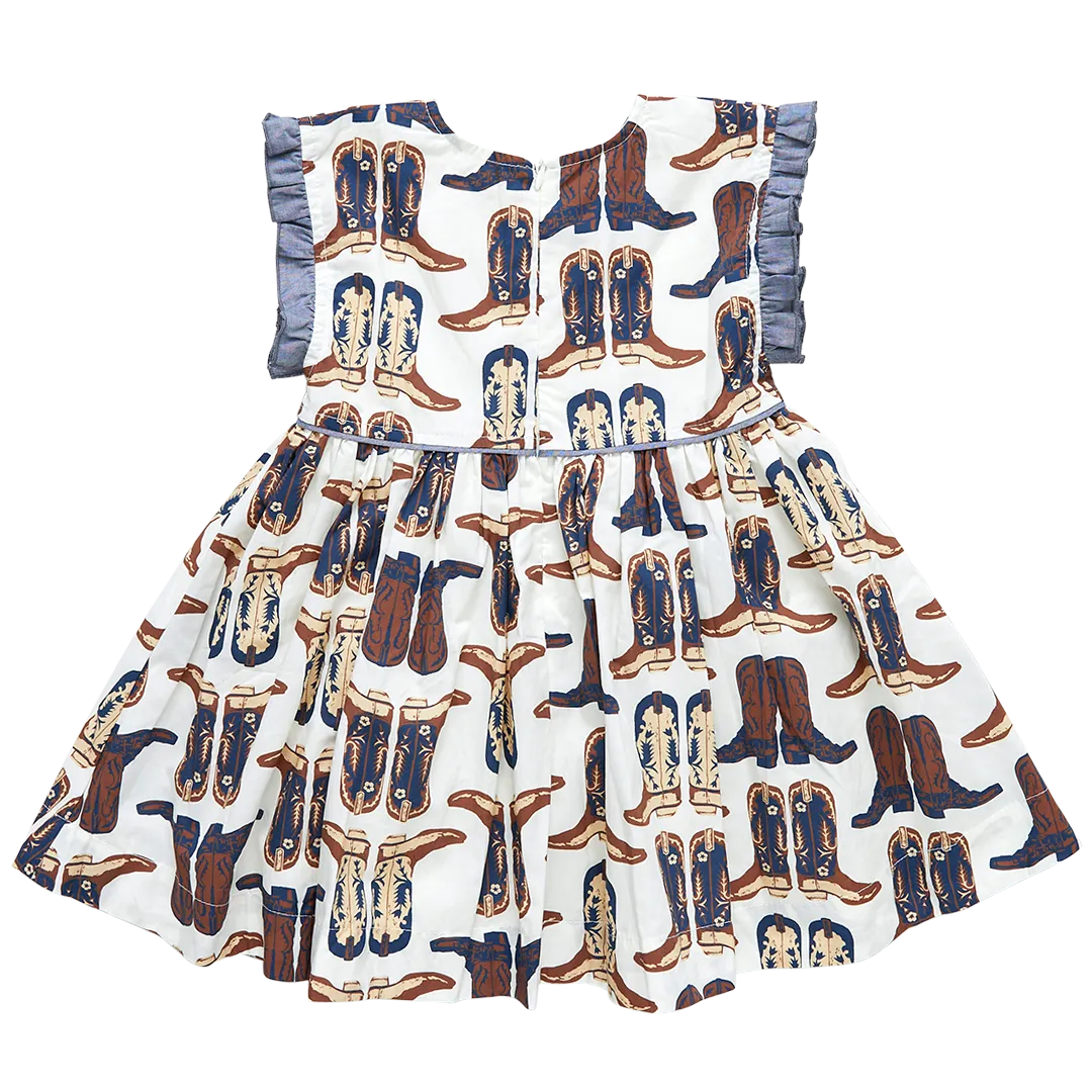 Pink Chicken Girls Nell Dress - Cowboy Boots
