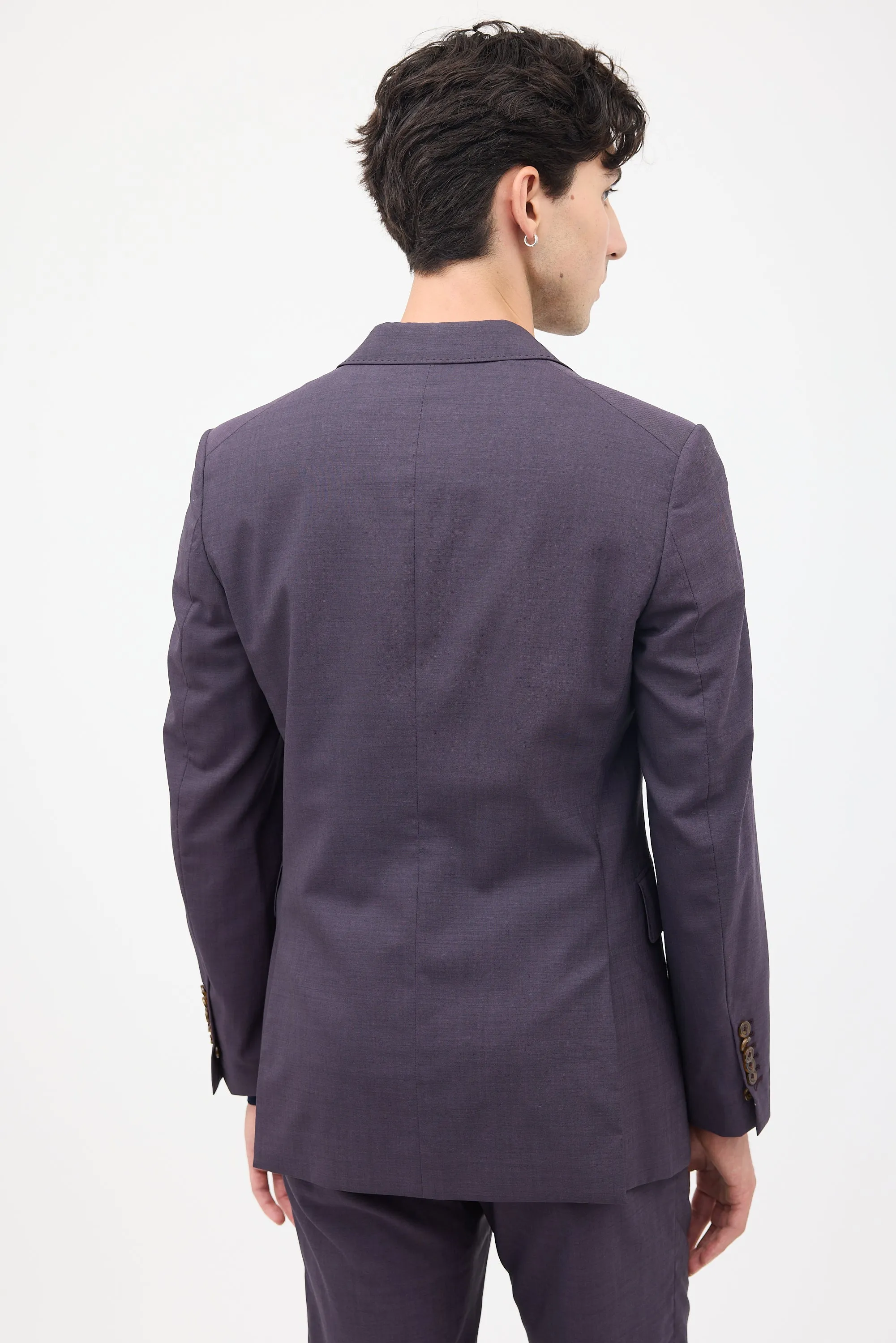 Purple Tailored Pant Suit