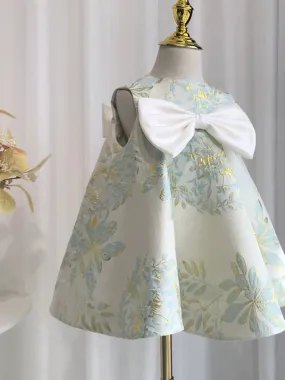 "Spring Flowers" Elegant Brocade Dress
