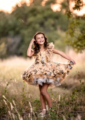 "Thistle"  Petal Length Dress ( 5 Year - Petite 6 Year)