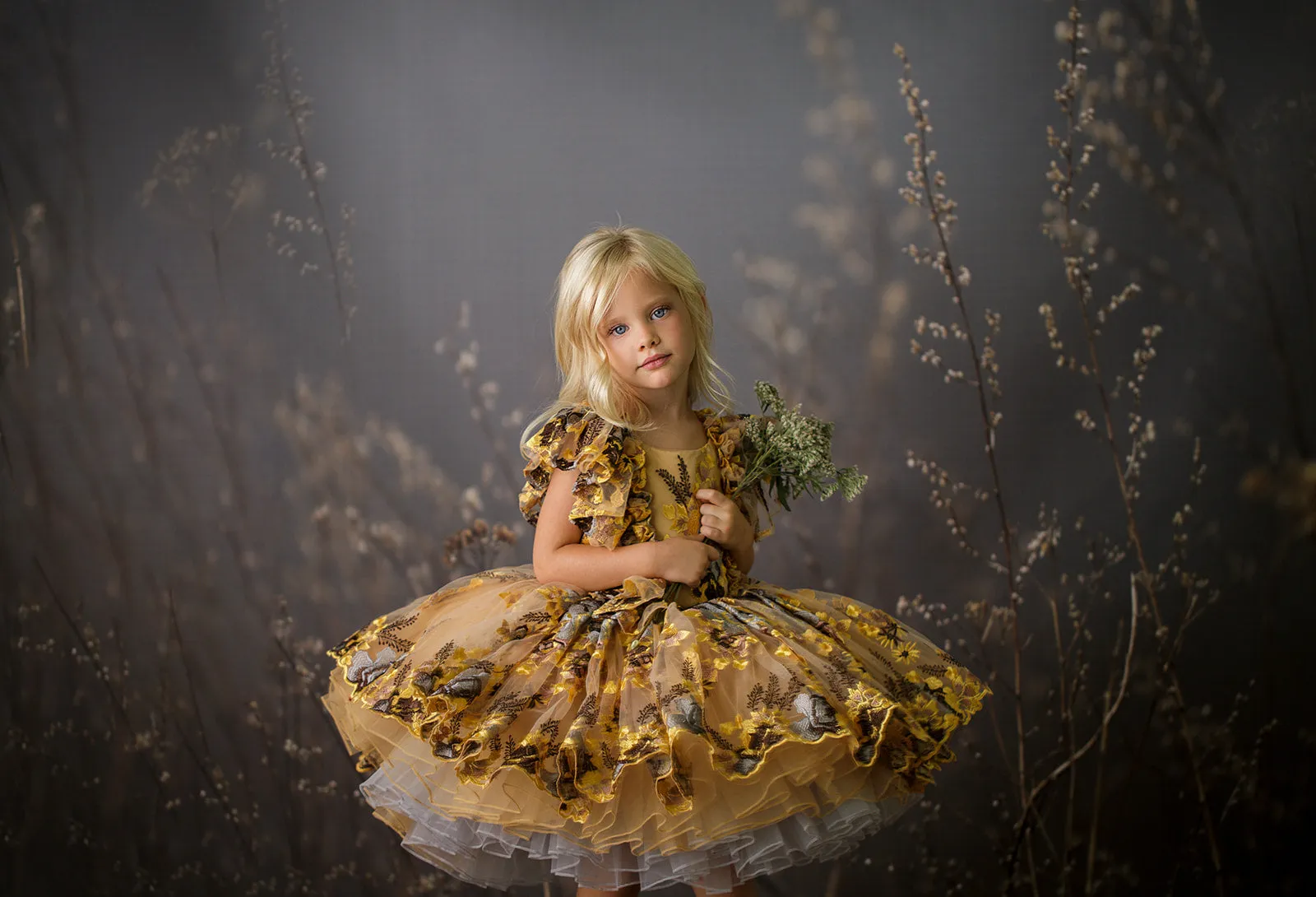 "Thistle"  Petal Length Dress ( 5 Year - Petite 6 Year)