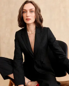 Rareism Women Palui Black Plain Blazer
