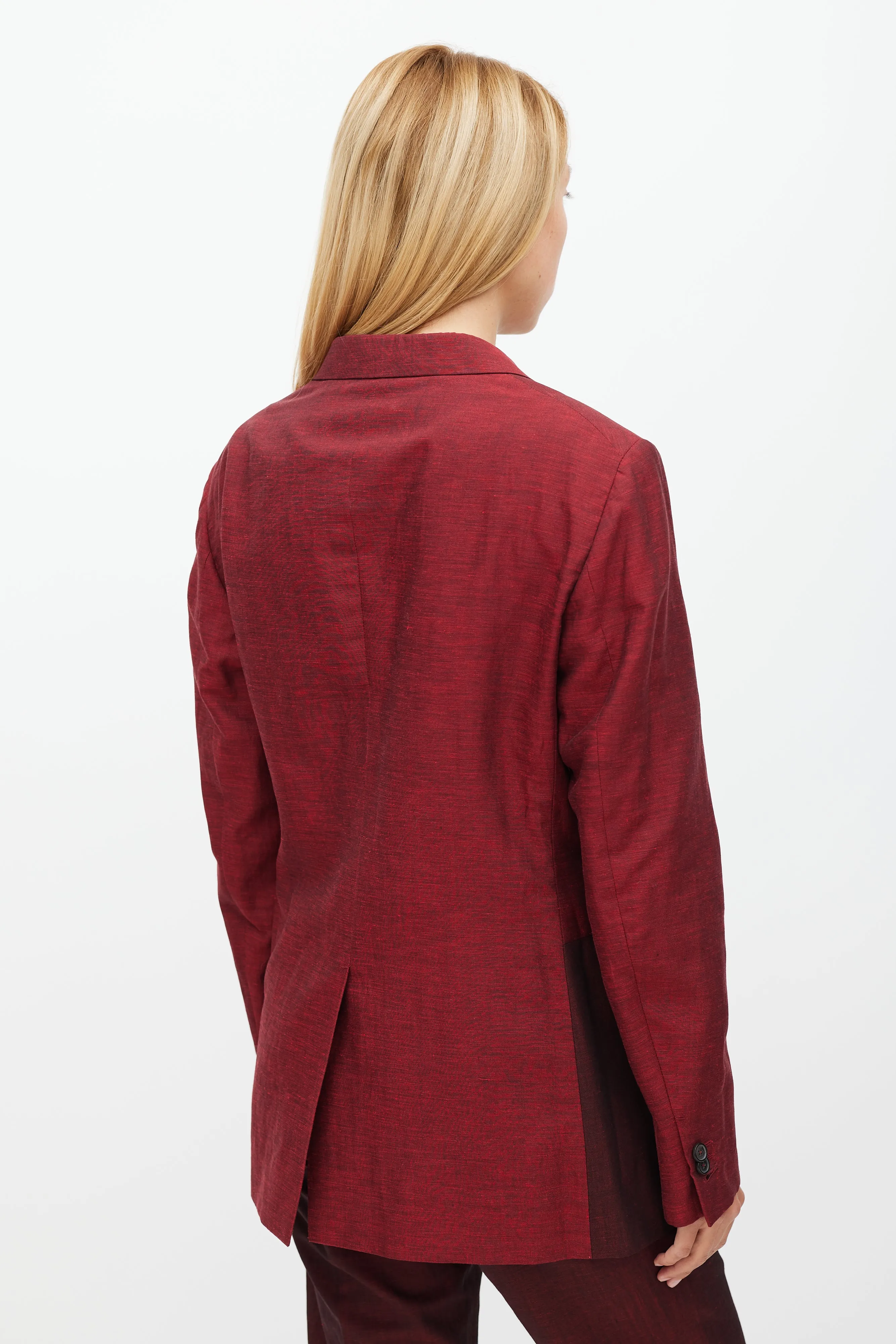 Red Linen & Mohair Suit