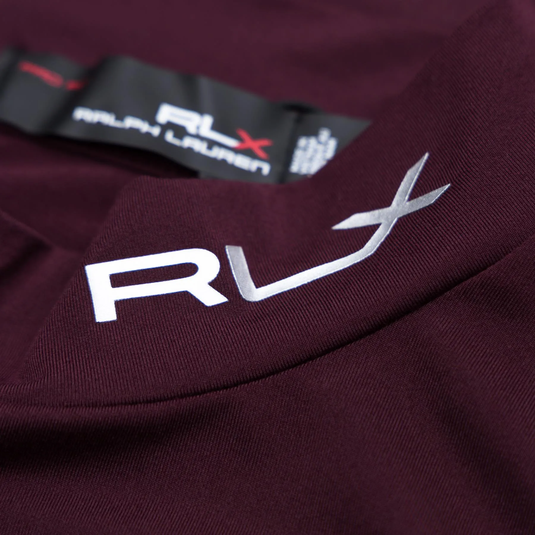 RLX Recycled Peached Airflow Long Sleeve Base Layer Harvard Wine - AW23
