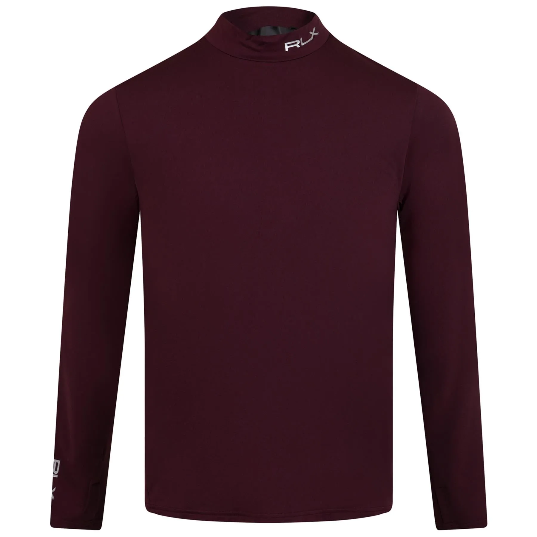 RLX Recycled Peached Airflow Long Sleeve Base Layer Harvard Wine - AW23