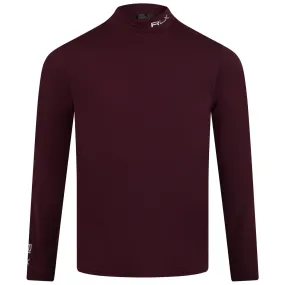 RLX Recycled Peached Airflow Long Sleeve Base Layer Harvard Wine - AW23