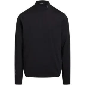 RLX Tailored Fit Long Sleeve Mock Neck Base Layer Black - SS24