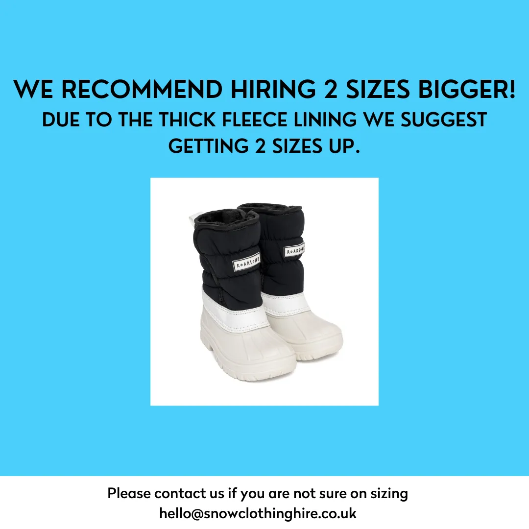 Roarsome Snow Boot Hire (SOLD OUT- PRE LOVED BOOTS AVAILABLE FOR SALE)