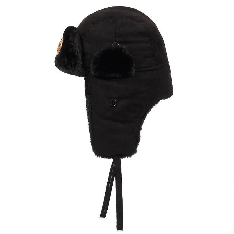 Russian Soviet Army Military Badge Bomber Hat
