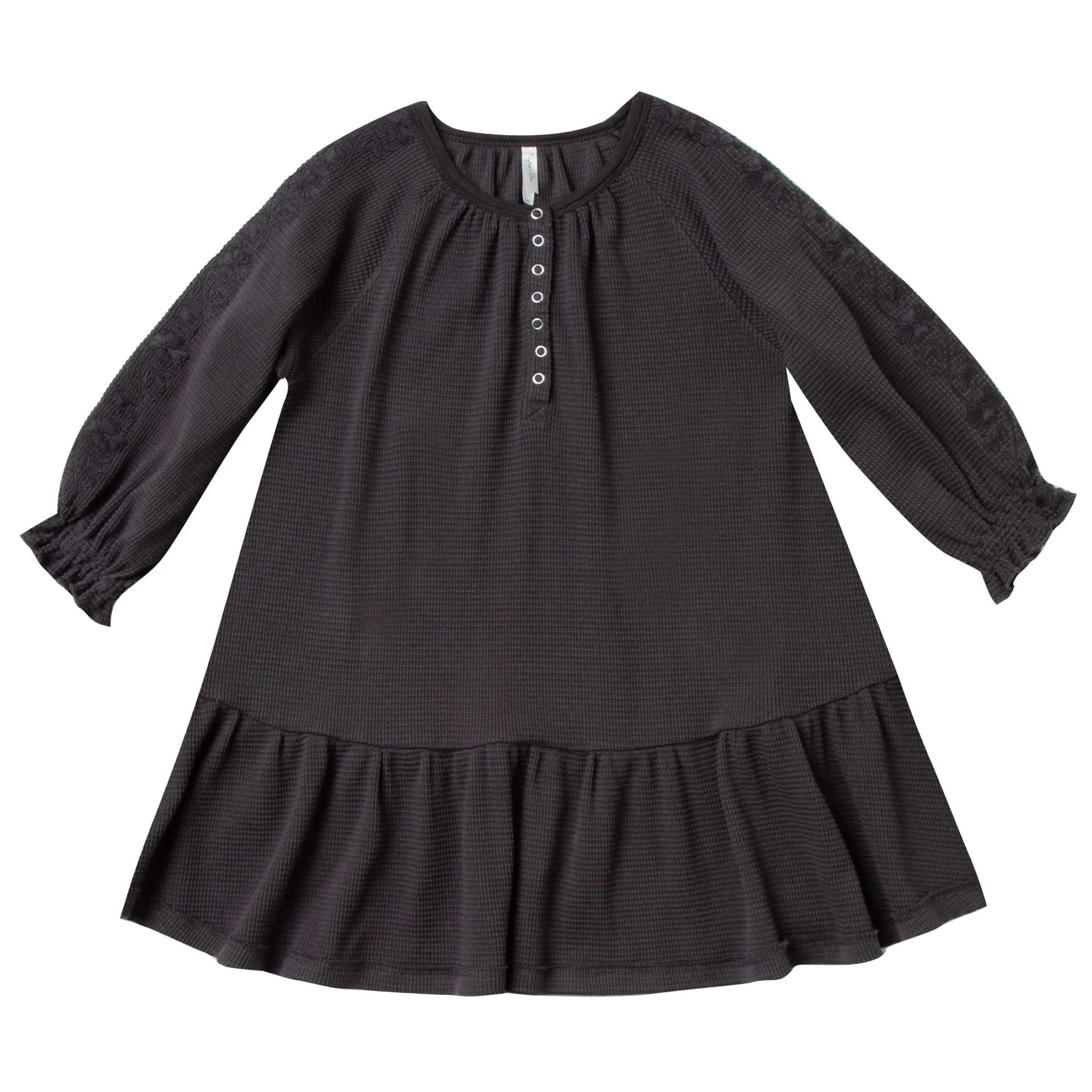Rylee and Cru Black Thermal Girls Dress