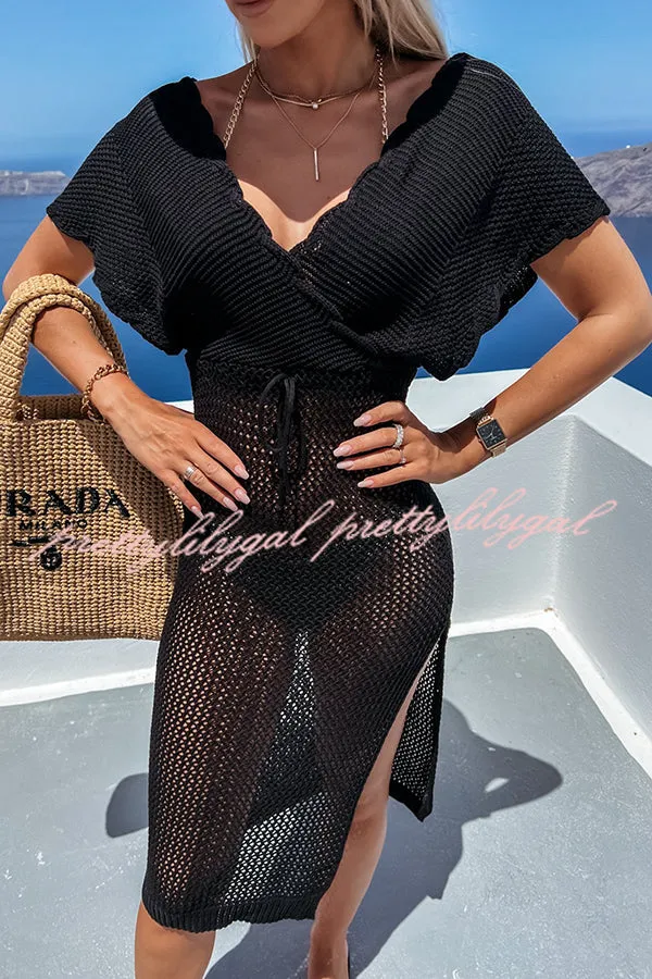 Sailing The Sea Knitted Cover Up Dress