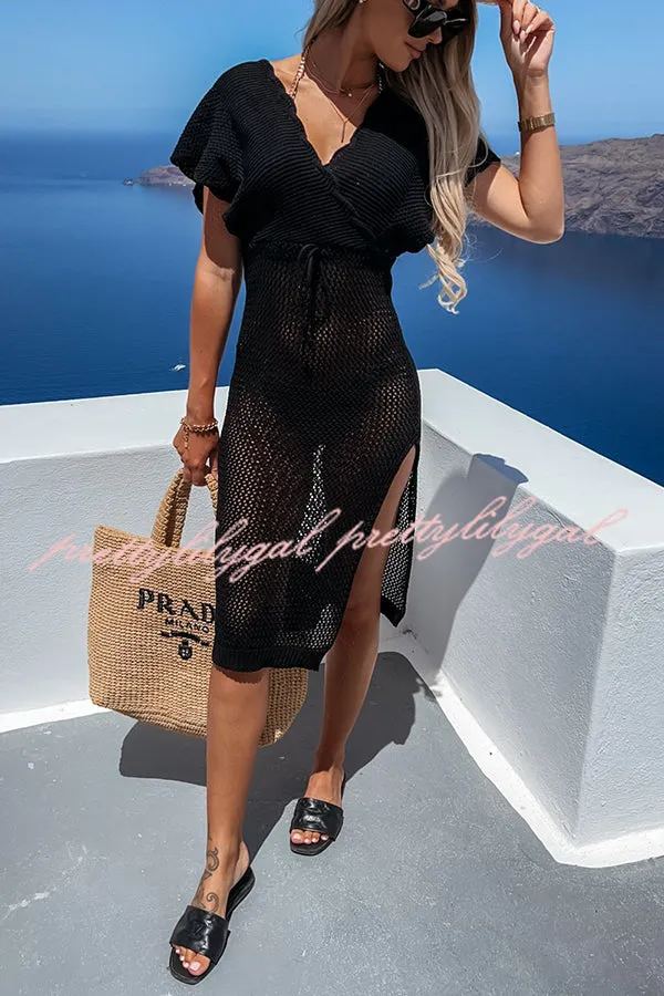 Sailing The Sea Knitted Cover Up Dress