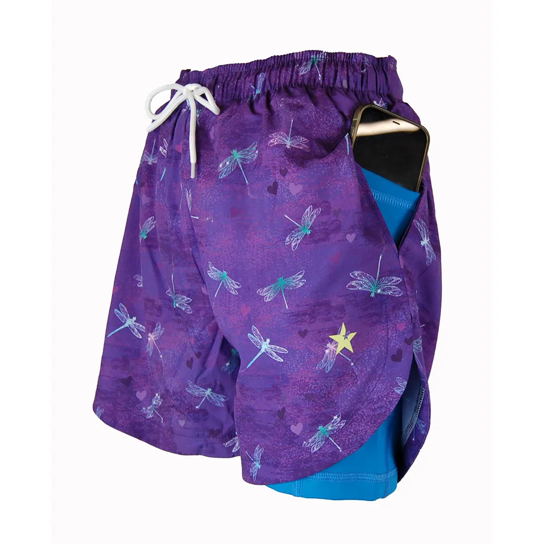 Sale Double Layer Jazzy Shorts | Dragonfly