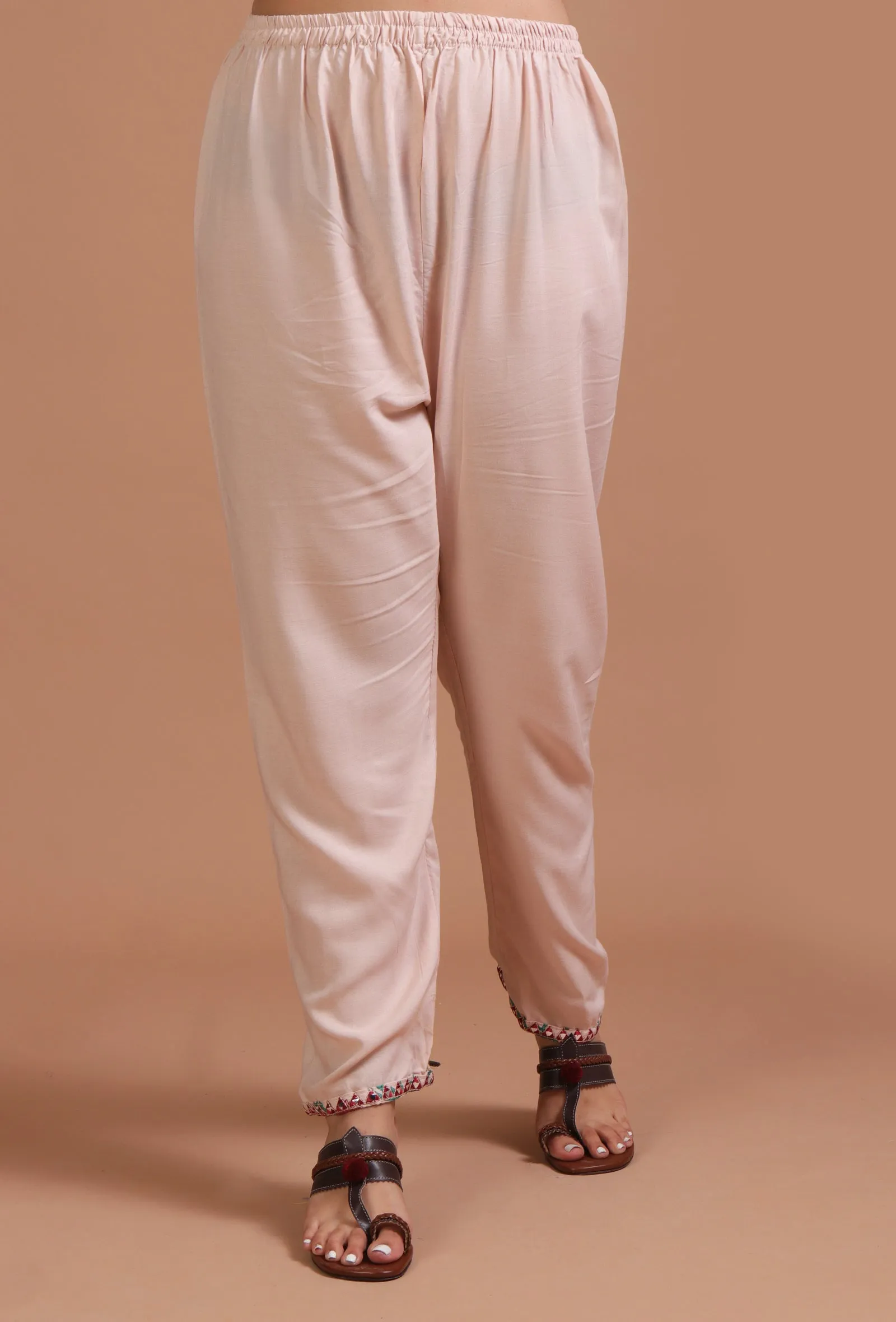 Set Of 2: Multicolor Cotton Printed Dress & Pant Set