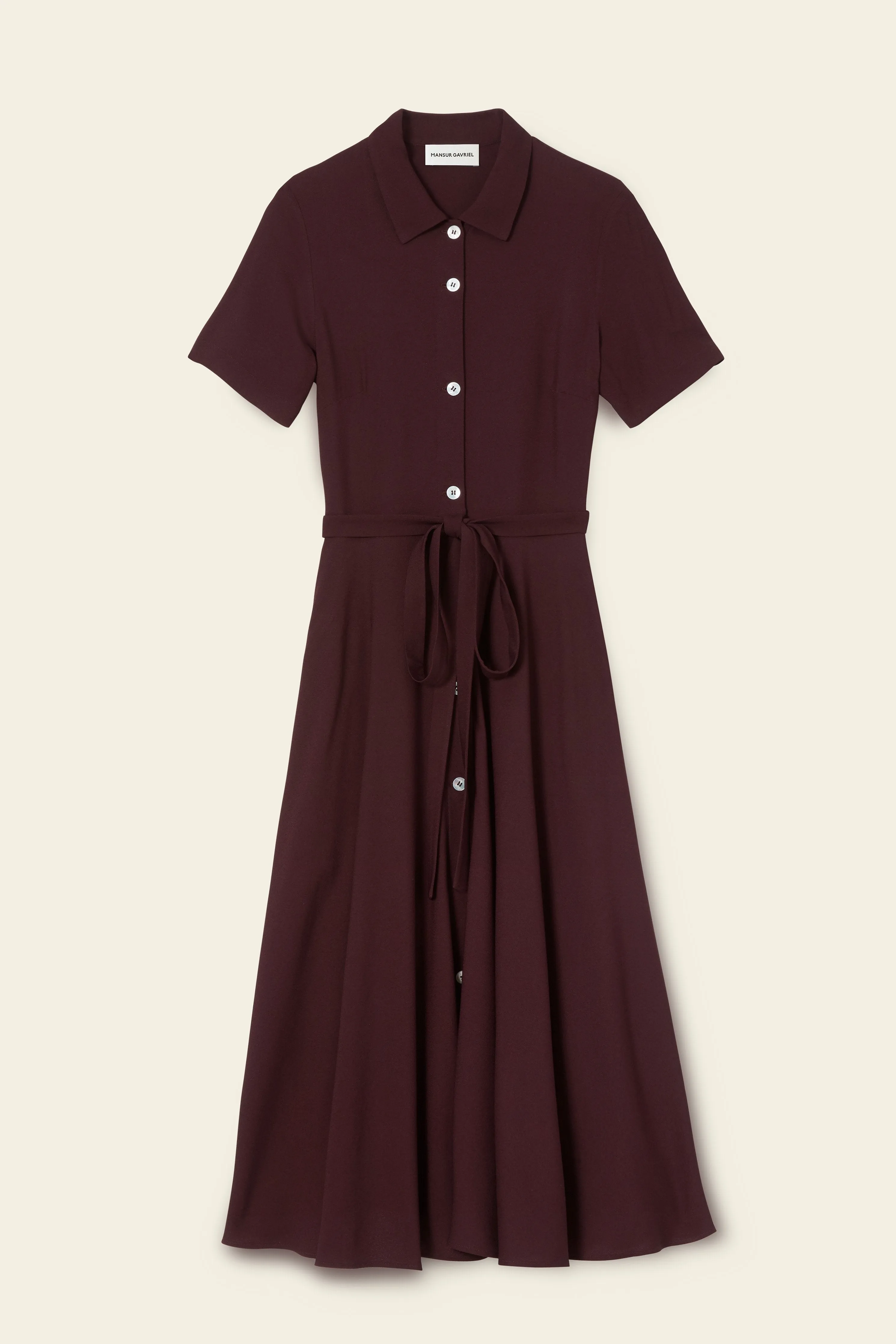 Shirt Dress - Aubergine