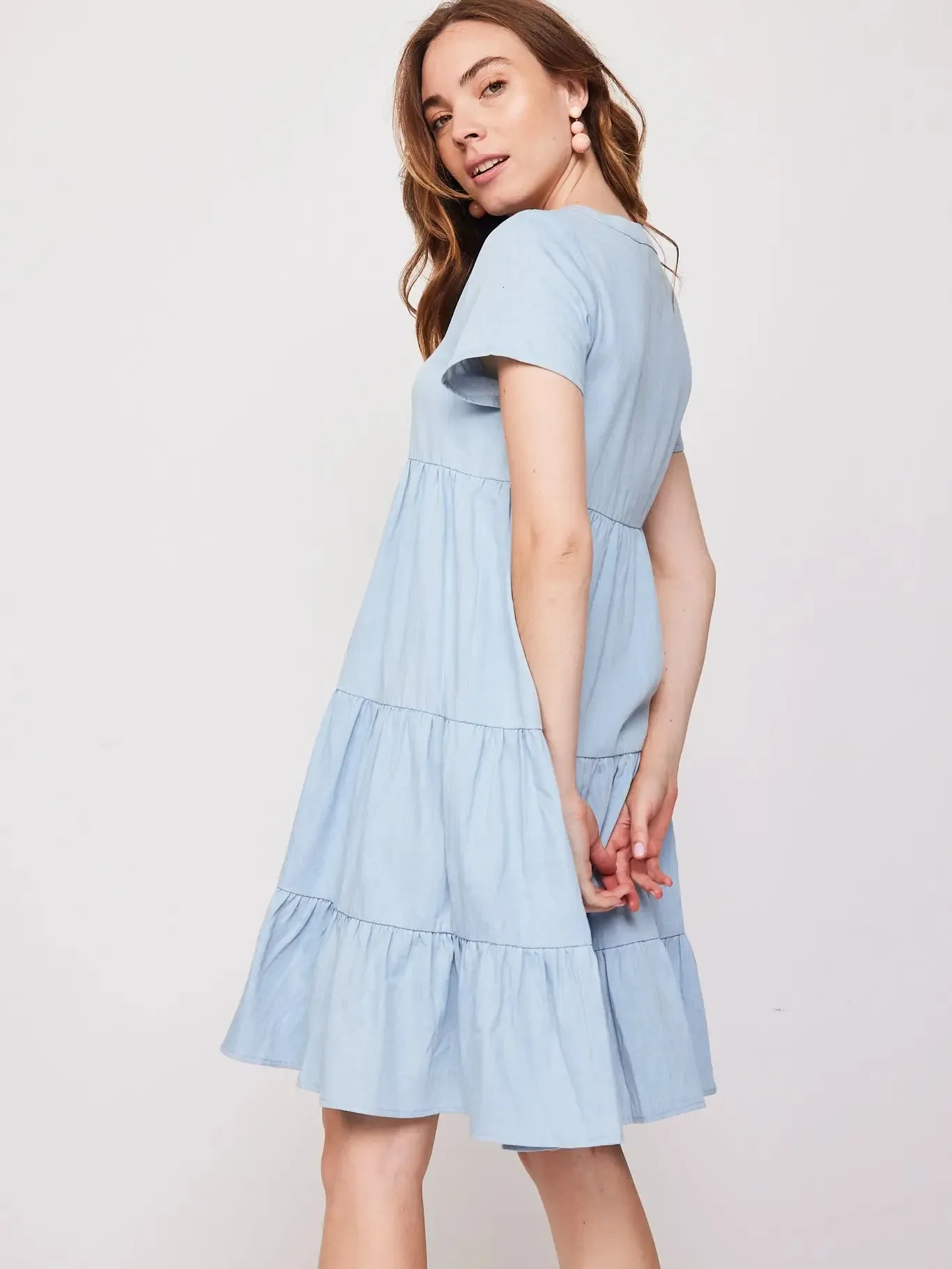 Short Denim Wave Dress