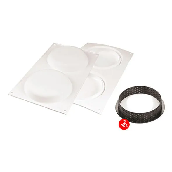 SILIKOMART Round Tart Ring Kit 150 (Silicone Moulds   Rings)