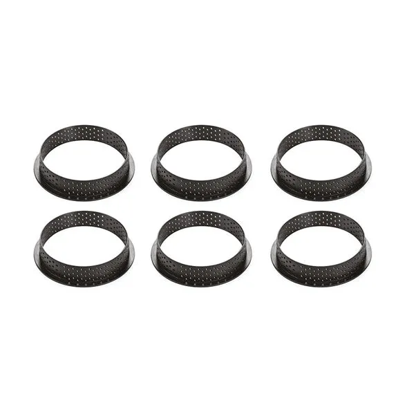 SILIKOMART Round Tart Ring Kit 80 (Silicone Moulds   Rings)