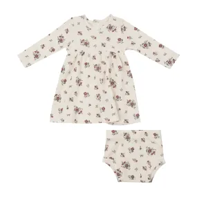 Simple Dress And Bloomer - Misty Rose Floral