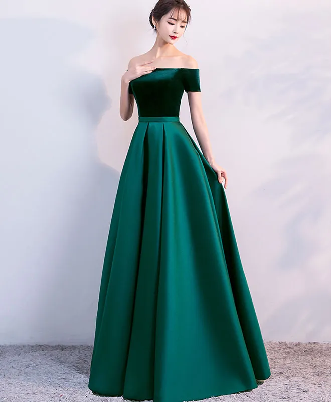 Simple Satin Long Prom Dress, Long Formal Dress