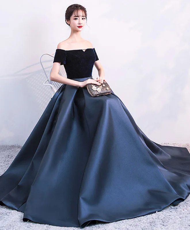Simple Satin Long Prom Dress, Long Formal Dress