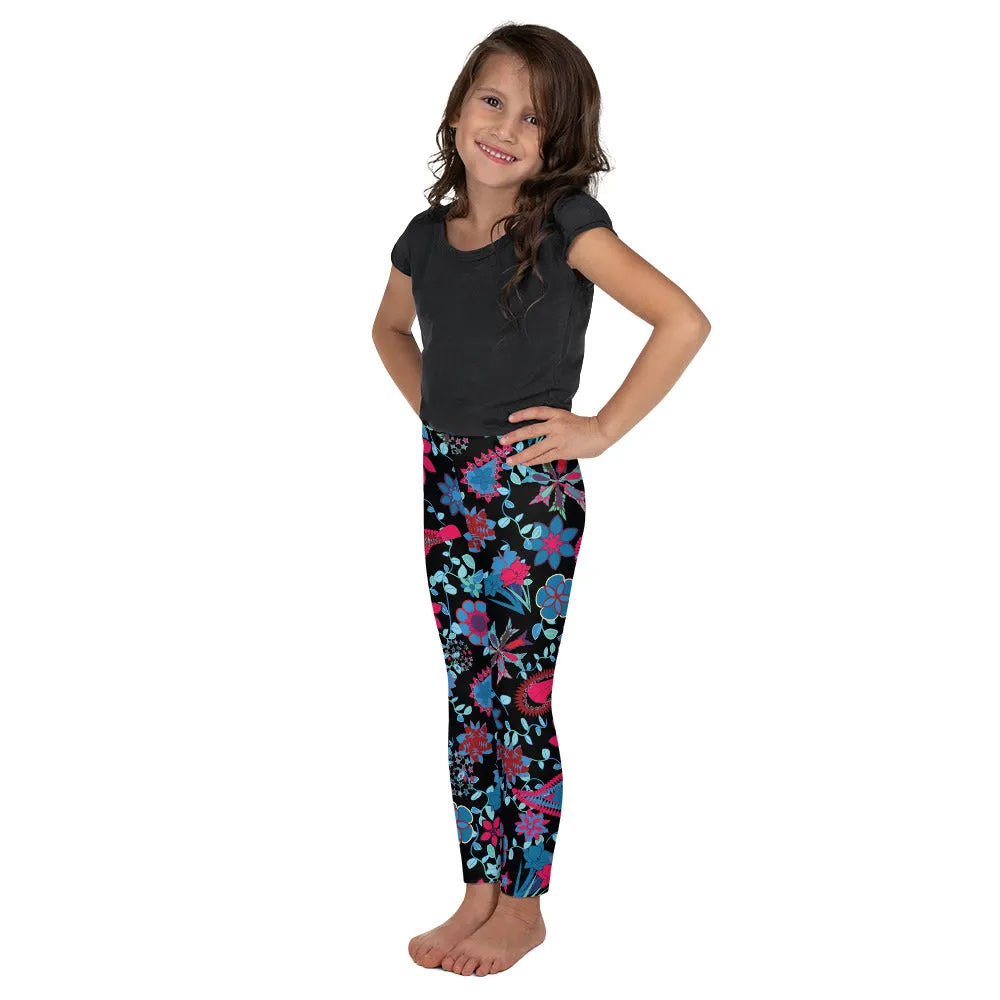 Spring Paisley Kid's Leggings, Toddler, Girls and Boys Matching Family Outfits