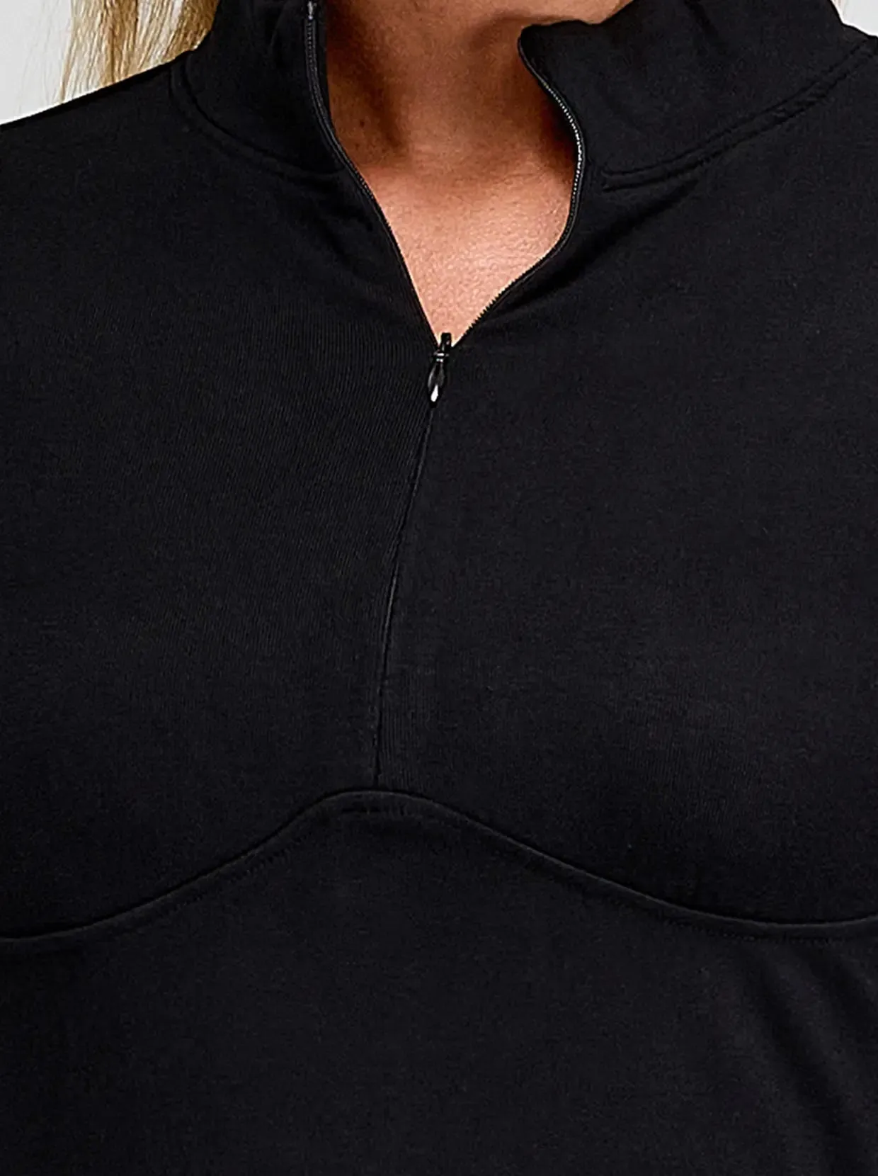 Stand Collar Long-sleeve Thermal Dress For Women