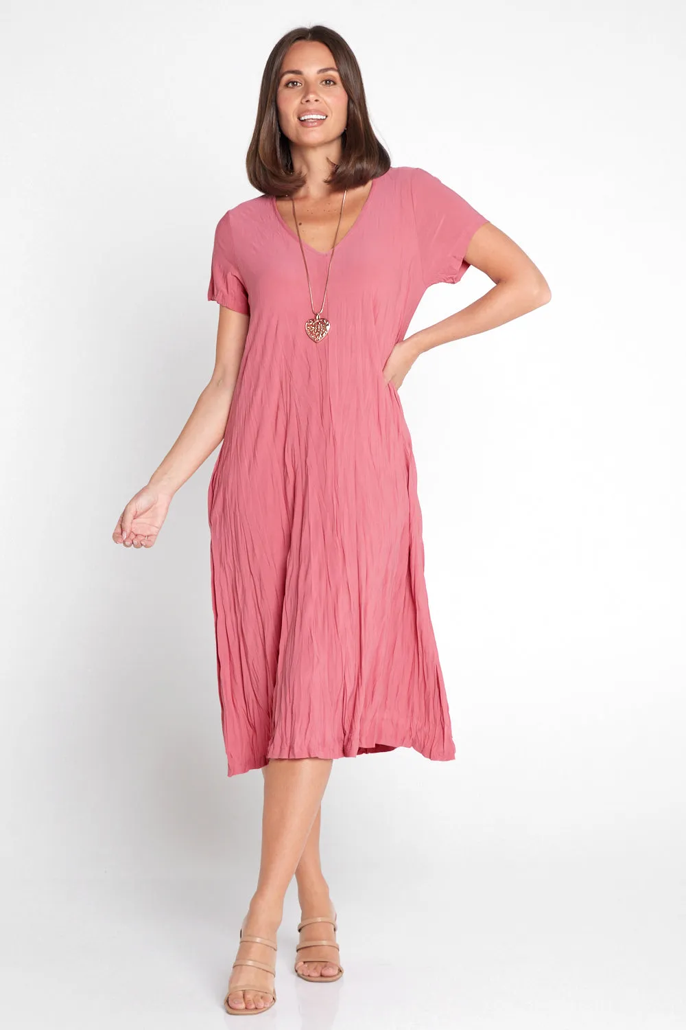 Stella Dress - Mushroom Pink