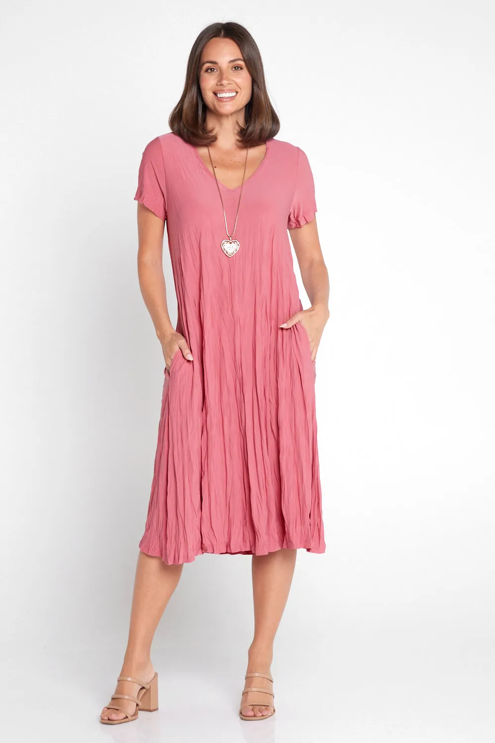 Stella Dress - Mushroom Pink