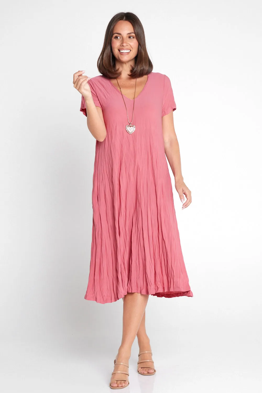 Stella Dress - Mushroom Pink