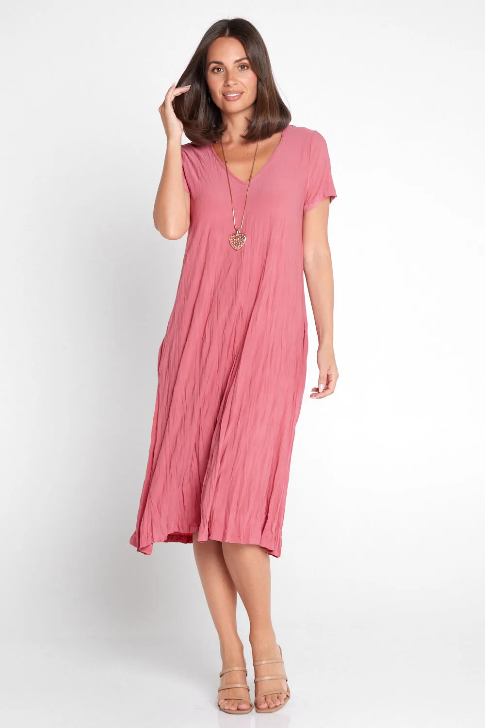 Stella Dress - Mushroom Pink