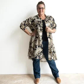 Stepping Out Long Cotton Shirt - Paisley Nouveau