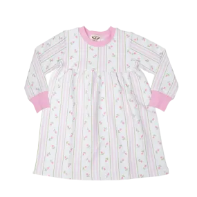 Striped Tulip Sweatshirt Dress