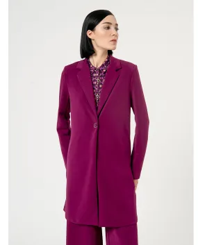 Surkana single breasted blazer 1 button purple