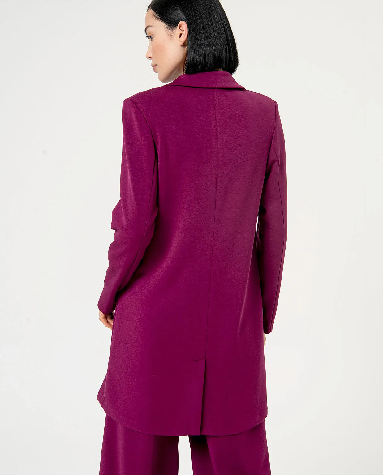 Surkana single breasted blazer 1 button purple