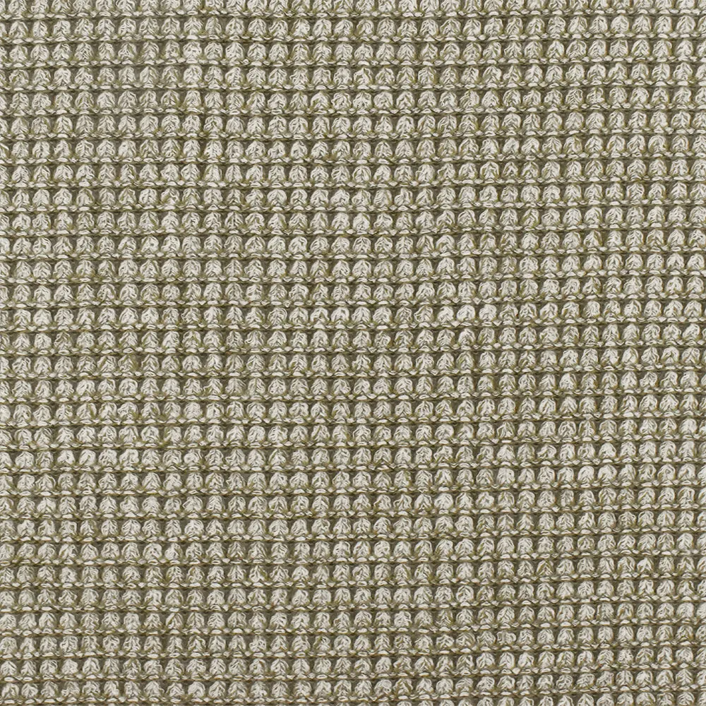 Taupe Olive-White Texture Stretch Sweater Knit Fabric