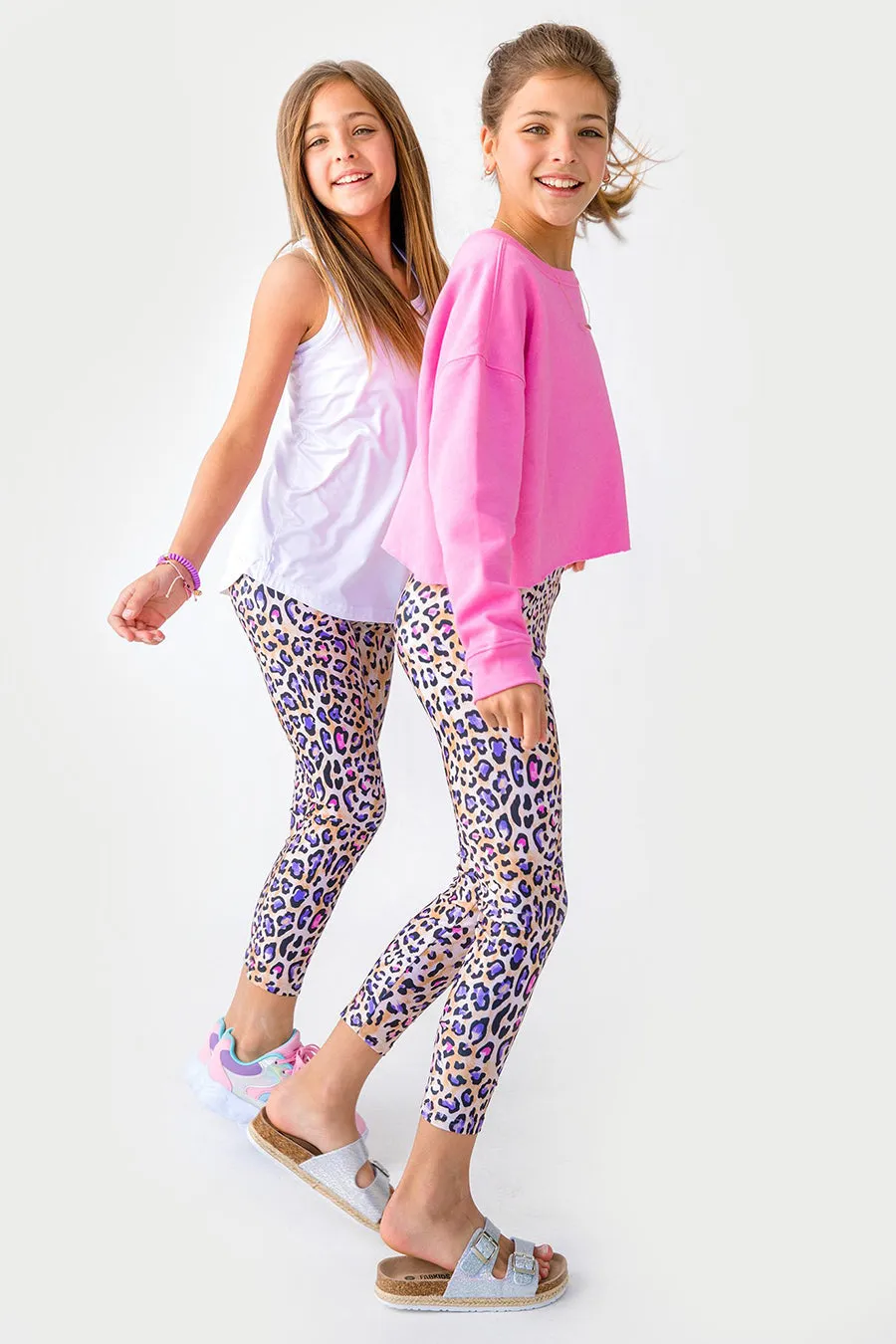 Terez Painted Cheetah Girls Leggings (Size 14 left)