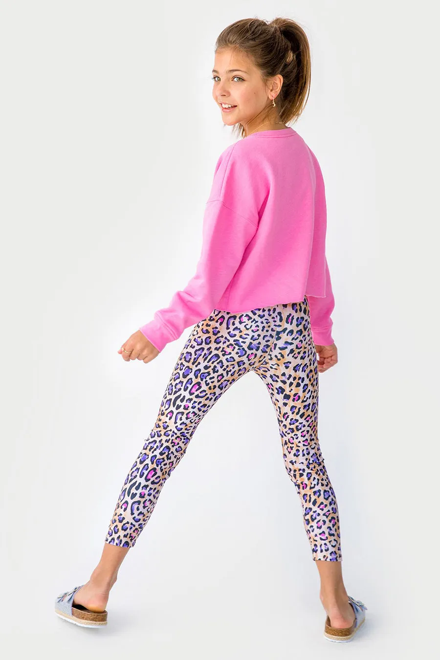 Terez Painted Cheetah Girls Leggings (Size 14 left)