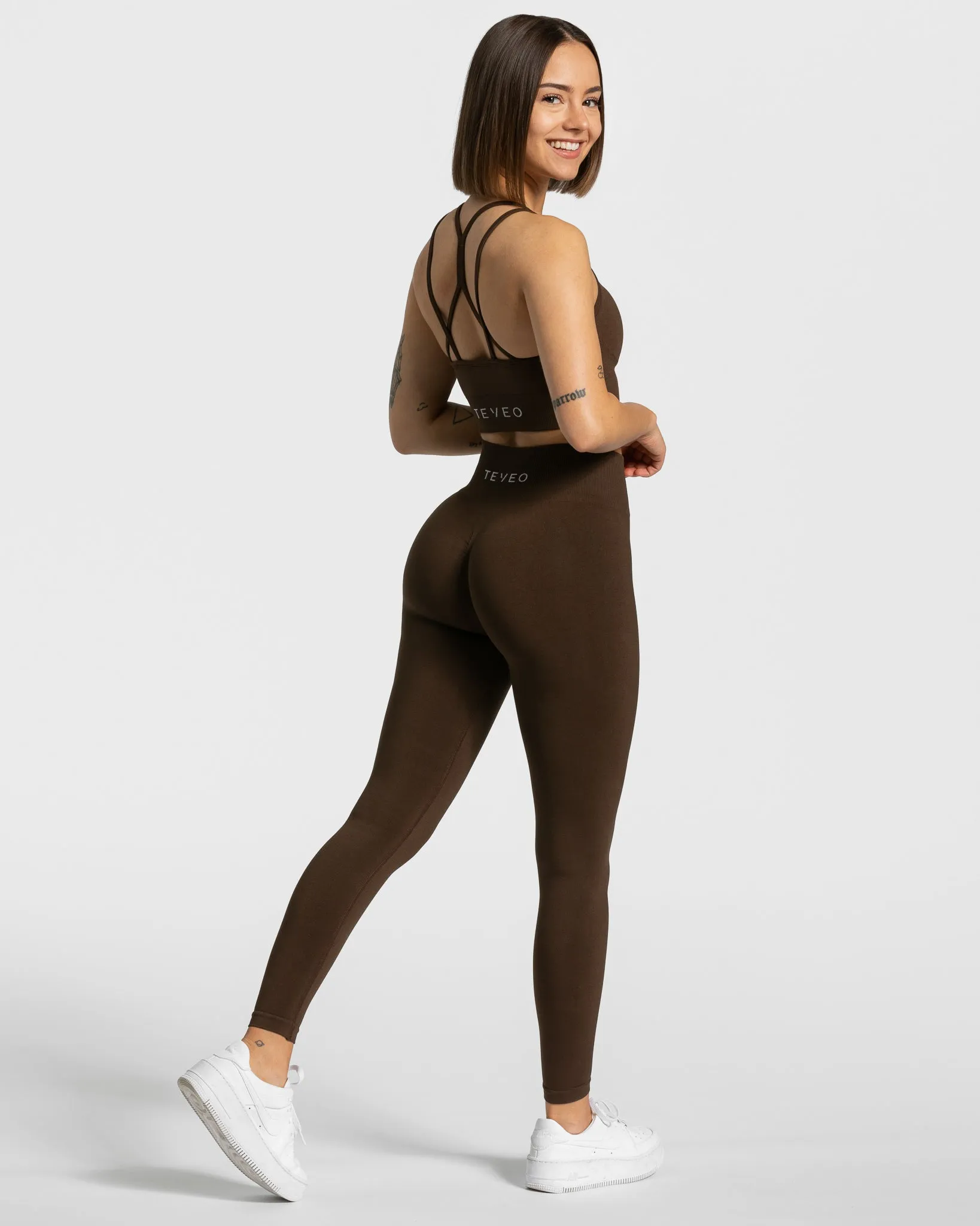 Timeless Scrunch Leggings "Dunkelbraun"