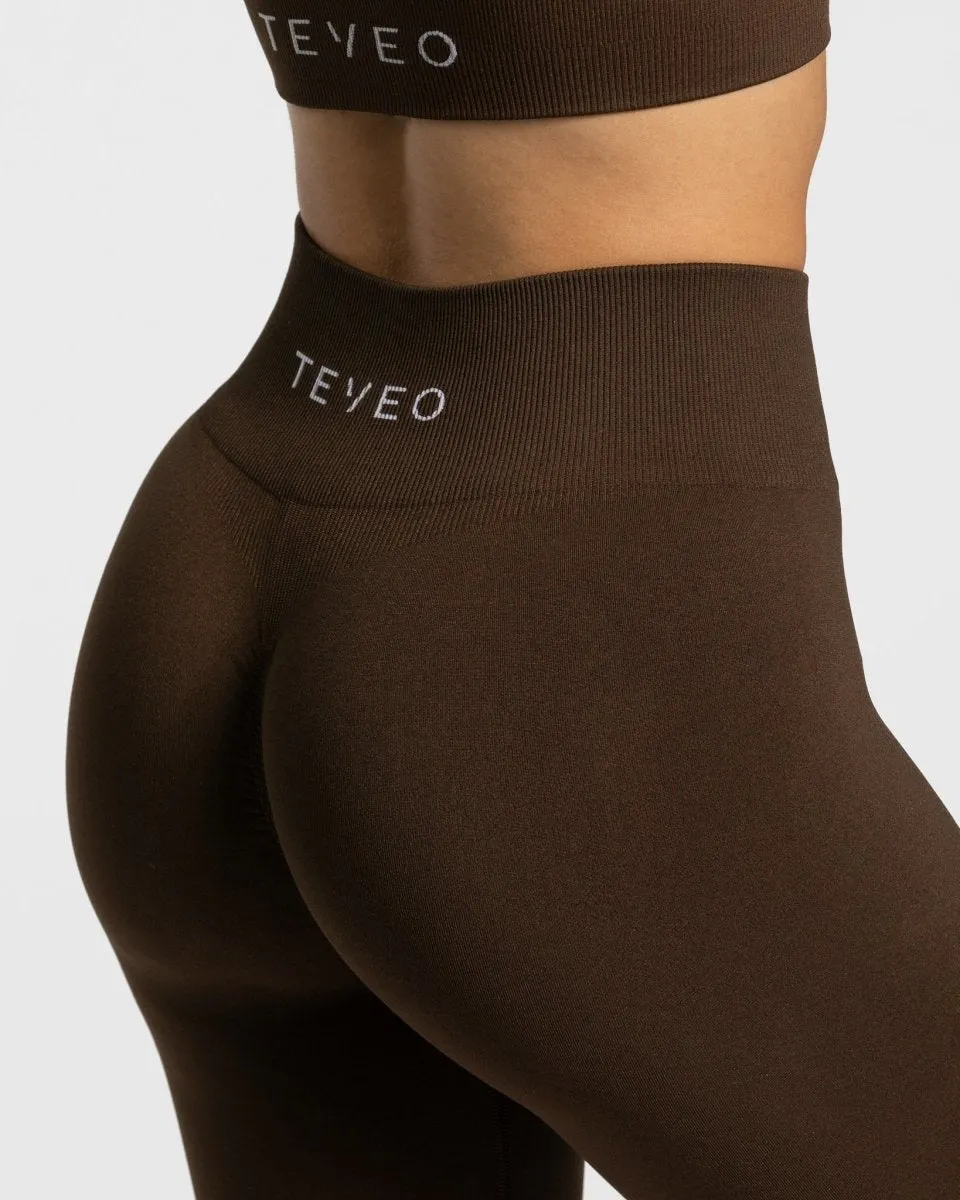 Timeless Scrunch Leggings "Dunkelbraun"