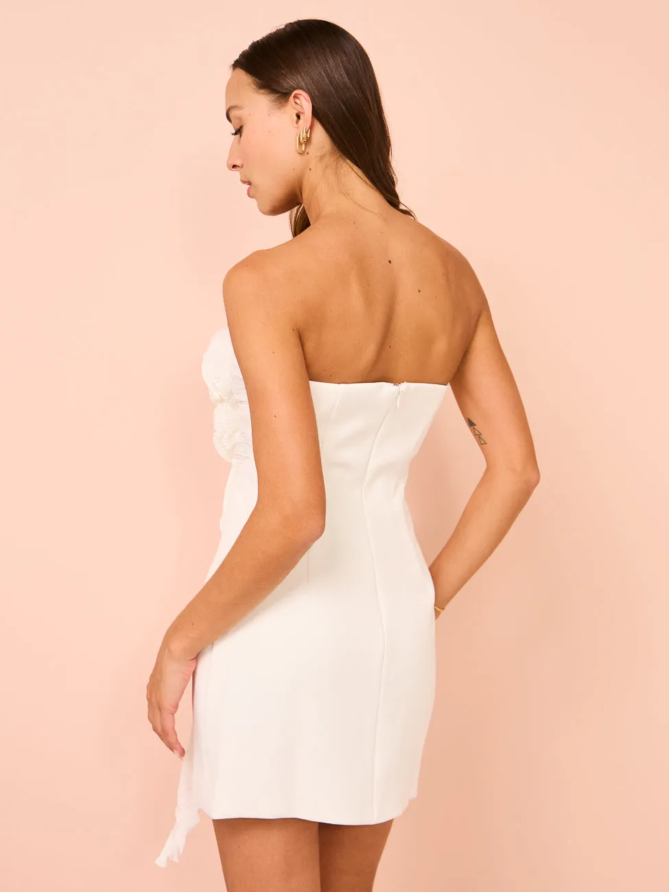 Tojha Loral Dress in Ivory