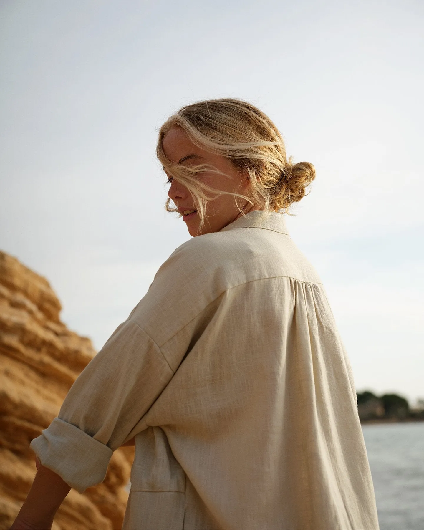 Trévol Shirt Dress In Canvas Linen